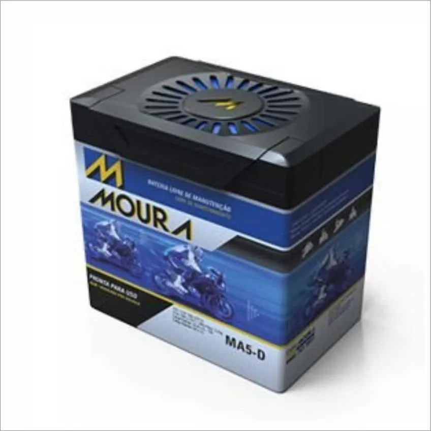 Bateria AGM Moto Moura 12V 5Ah MA5-D FREERIDE MX DESERT MXC SX ATV SX-F XC-F XC KYMCO AGILITY PEOPLE