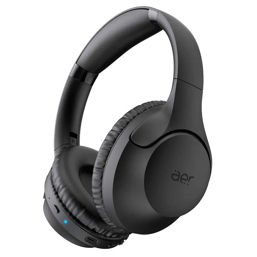 Fone de Ouvido Bluetooth Geonav Aermood Over-Ear Dobrável Preto AER14