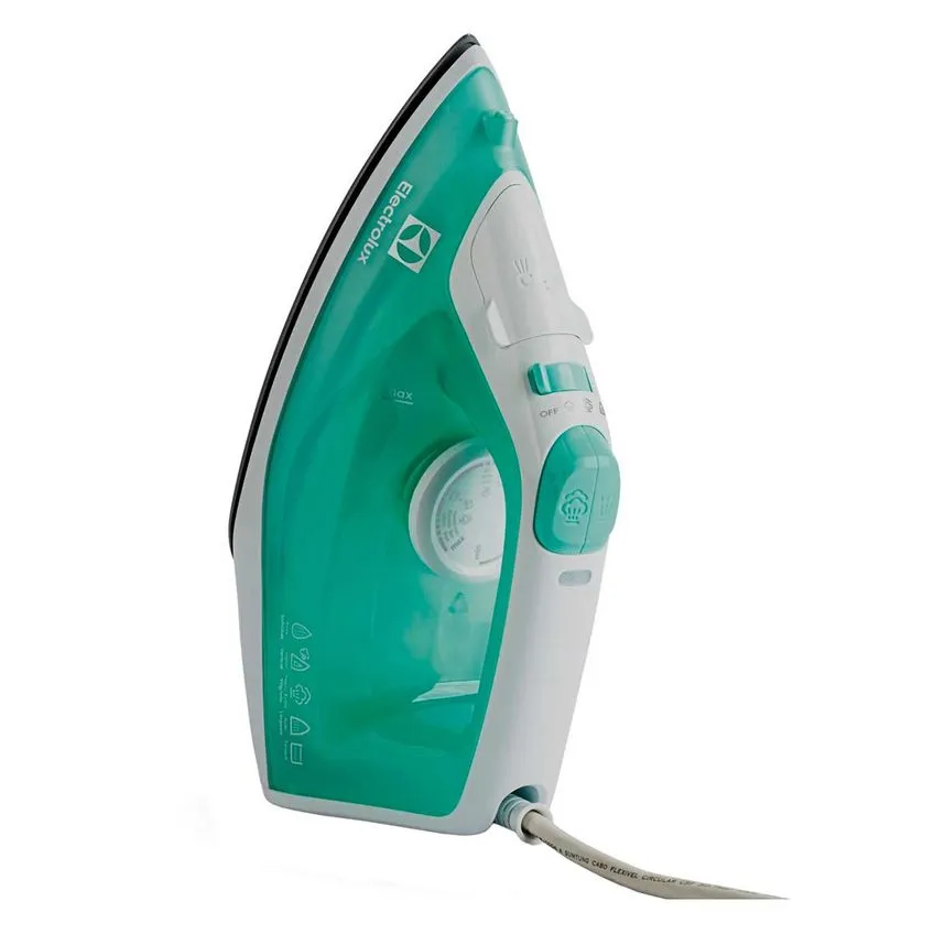 Ferro De Passar a Vapor Electrolux Cerâmica Verde Easyline Sie70 110V