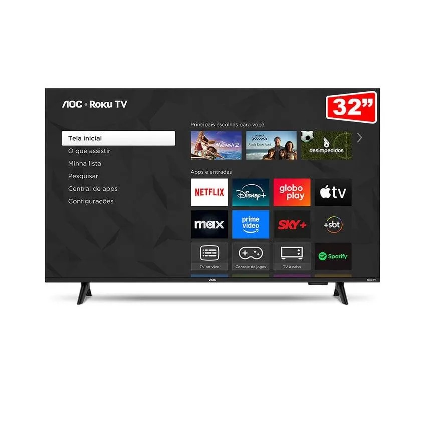 Smart Tv Aoc 32" Roku Led Full Hd Wi-fi 32s5155/78 Bivolt