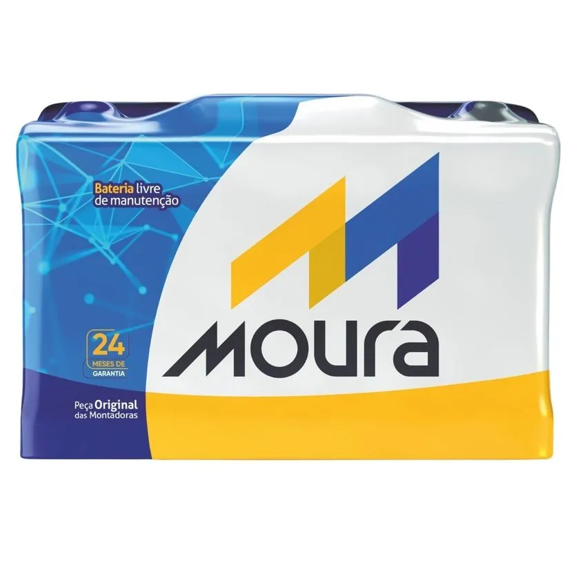 Bateria Moura Livre de Manutenção 12V 40Ah M40SD EFFA MOTORS V21 V22 City Fit Atos