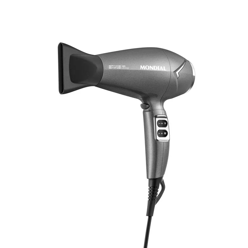 Secador de Cabelos Space Shine SC-20 Mondial 2000W Grafite 220V