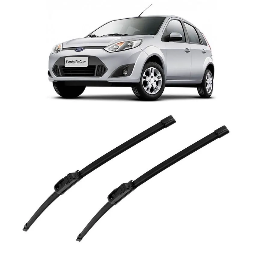 Kit Palheta Limpador de Para-brisa Dianteiro Ford Fiesta 2002 a 2010