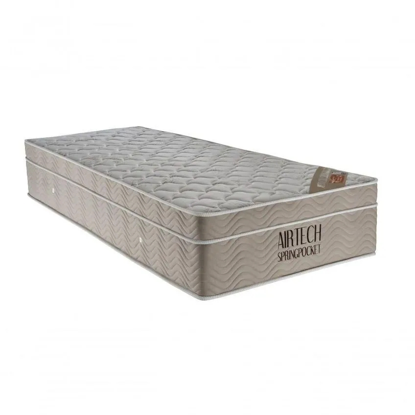Colchão Airtech Spring Pocket Solteiro (88x188x25) Ortobom