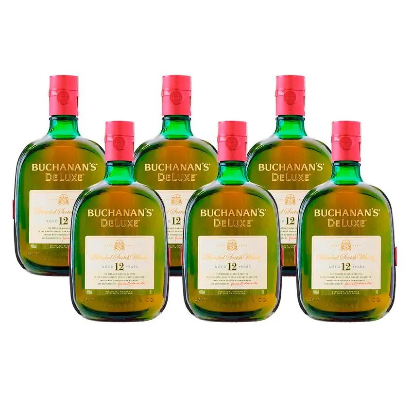 Whisky Buchanan's Deluxe 12 Anos 1L 6 Unidades