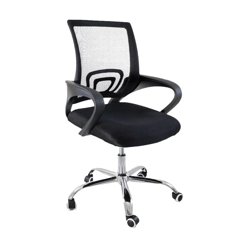 Cadeira de Escritório Begônia Oficial Ergonômica Giratória com Tela Mesh, Regulagem de Altura e Rodízios