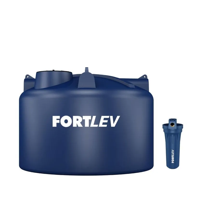 Tanque Polietileno 5.000l + Filtro Para Caixa D'água Fortlev