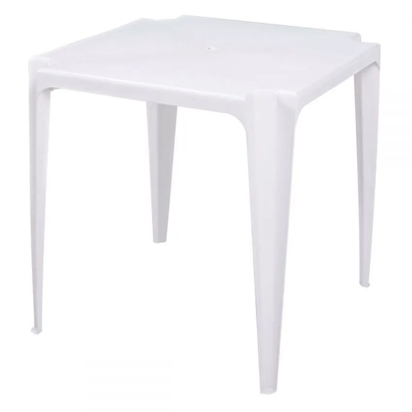 Mesa De Plástico Empilhável Bela Vista Mor Branca 15151001