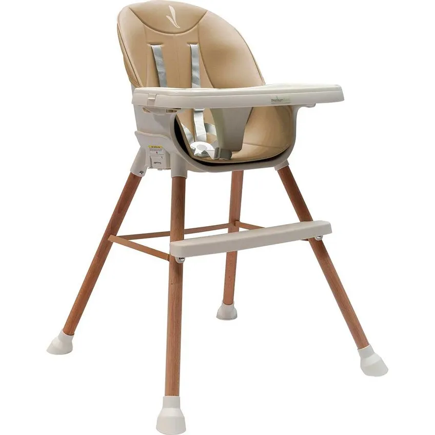 Cadeira para Alimentação Executive 5 em 1 Bege Premium Baby