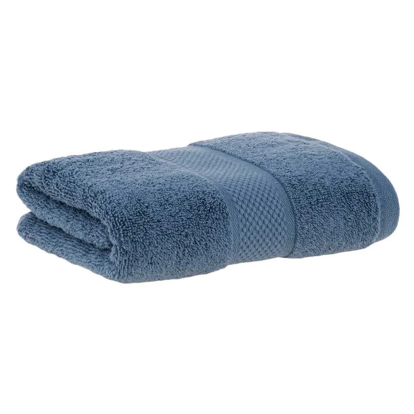 Toalha de Banho Buddemeyer Montserrat Azul de Algodão 70cm x 135cm