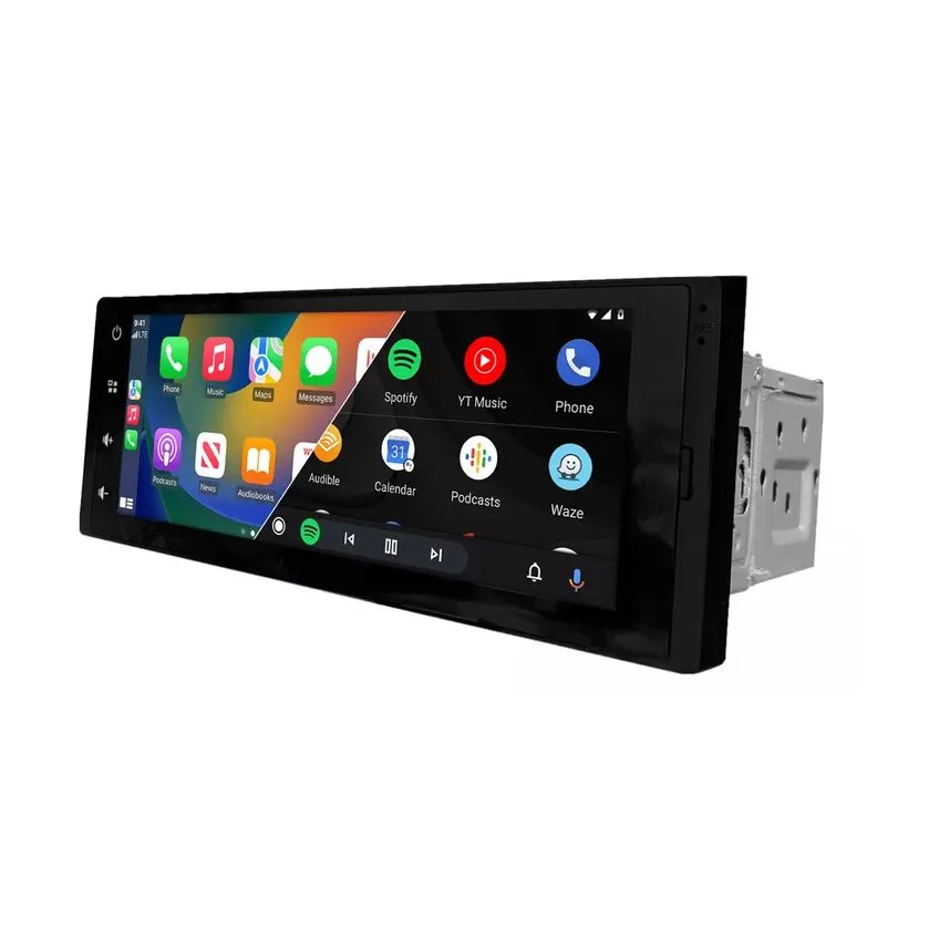 Central Multimídia Universal 1 Din 6,8 Pol CarPlay Android Auto USB BT FM 9300S First Option