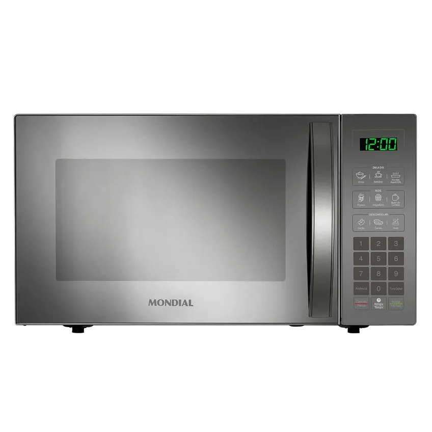 Micro-ondas Mondial de Mesa 34 Litros Espelhado MO-02-34-E Cinza 127V