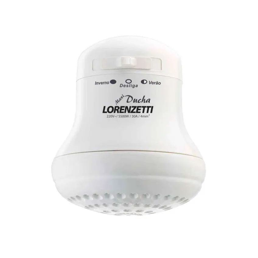 Chuveiro Elétrico Maxi Ducha Ultra Lorenzetti 5500W 220V Branco